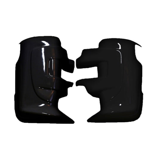Set Capace Oglinzi Tip Batman idealStore, Compatibile Iveco Daily Cu Brat Scurt 2015-2022, Negru Lucios, Rezistente UV, Aspect Elegant, Montaj Usor