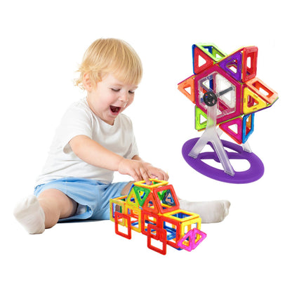Set Inteligent de constructie MAGNETIC  idealSTORE,Include 106 piese Multicolore