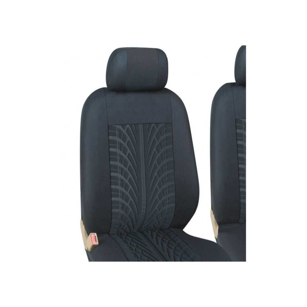 Set Huse 2+1 Autobuz- Duba, Rezistente in Timp, Anti-alunecare, Respirabil, Culoare Negru, Fabricat din Materiale de Inalta Calitate