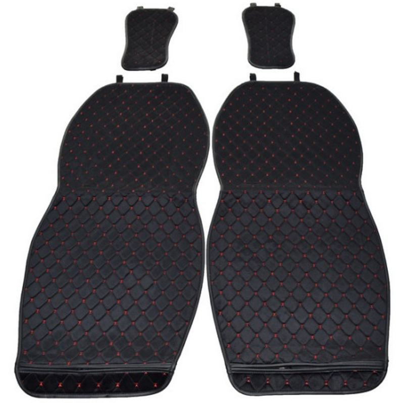 Set Huse idealSTORE Scaune Fata + Spate, Confort, Rezistente in Timp, Anti-alunecare, Respirabil, Culoare Negru