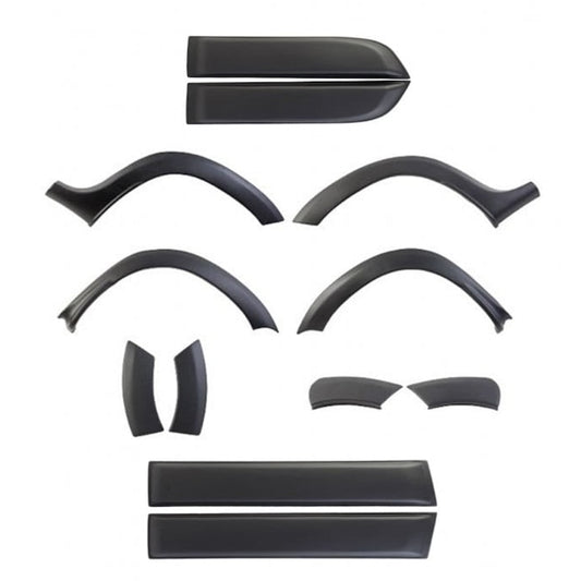 Set idealSTORE 12 protectii Aripi si Usi pentru Dacia Duster I 2010-2017, din Plastic ABS de Inalta Calitate, Calitate Premium