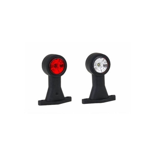 SET Lampa Gabarit LED idealStore, Calitate PREMIUM, Tensiune 12-30V, Brat din Cauciuc Flexibil si Durabil, Culoare Rosu si Alb, Dreapta