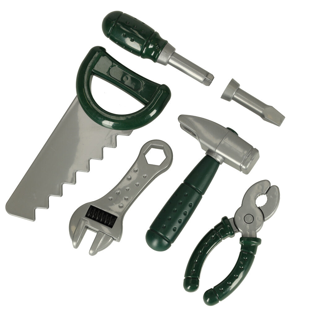 Set unelte si rucsac pentru copii, Ramiz, Verde