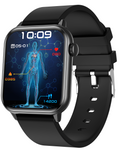 Smartwatch idealSTORE ZFit, Ecran AMOLED, Apel Bluetooth, Asistent Vocal, Functie Apel SOS, 100 Moduri Sportive, Monitorizare Sanatate, Memento Inteligent, Rezistent la apa IP67, Preluare Apeluri Telefonice, Bratara din Silicon, Culoare Negru