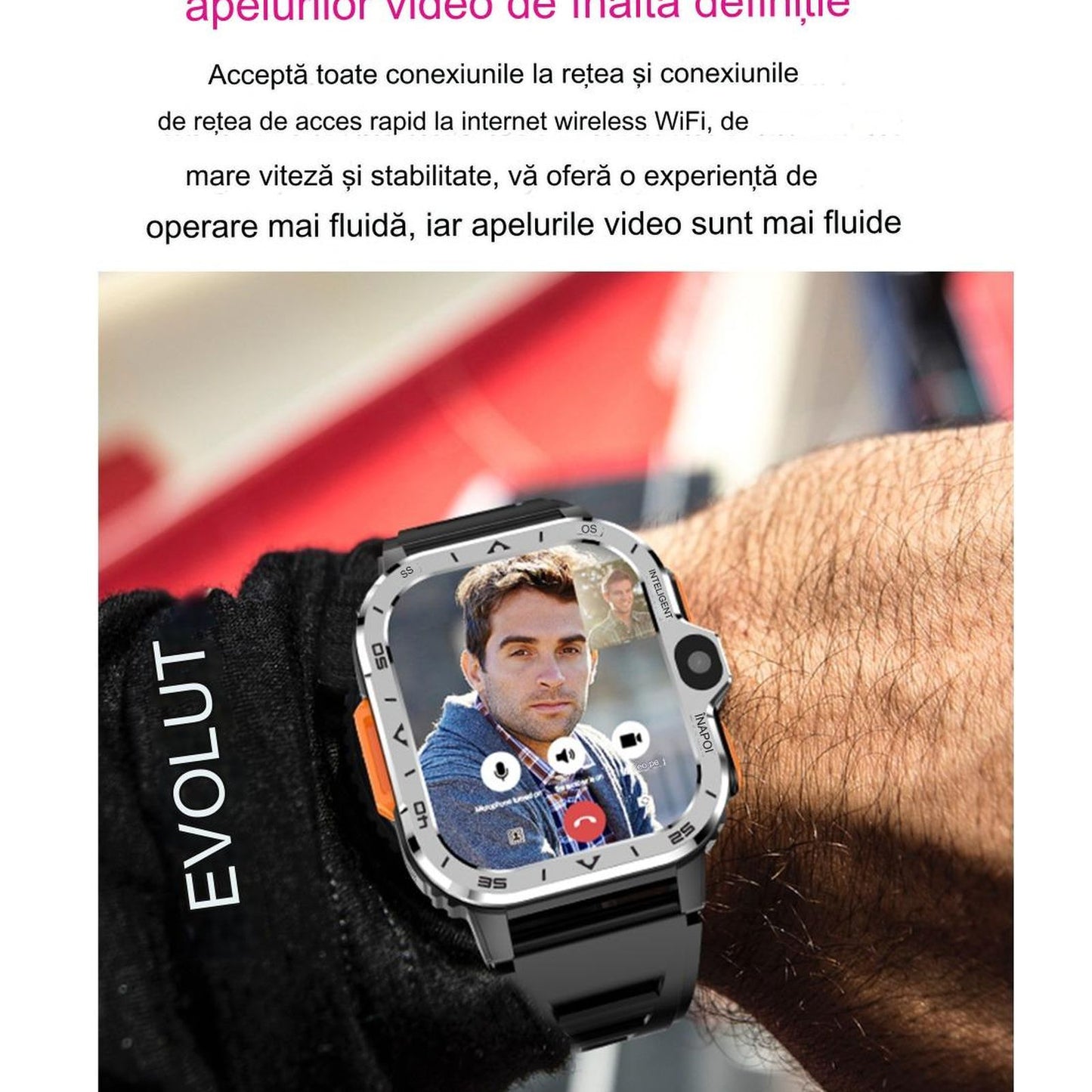 Smartwatch idealSTORE All in One cu SIM GPS Camera Duala HD NFC 16GB