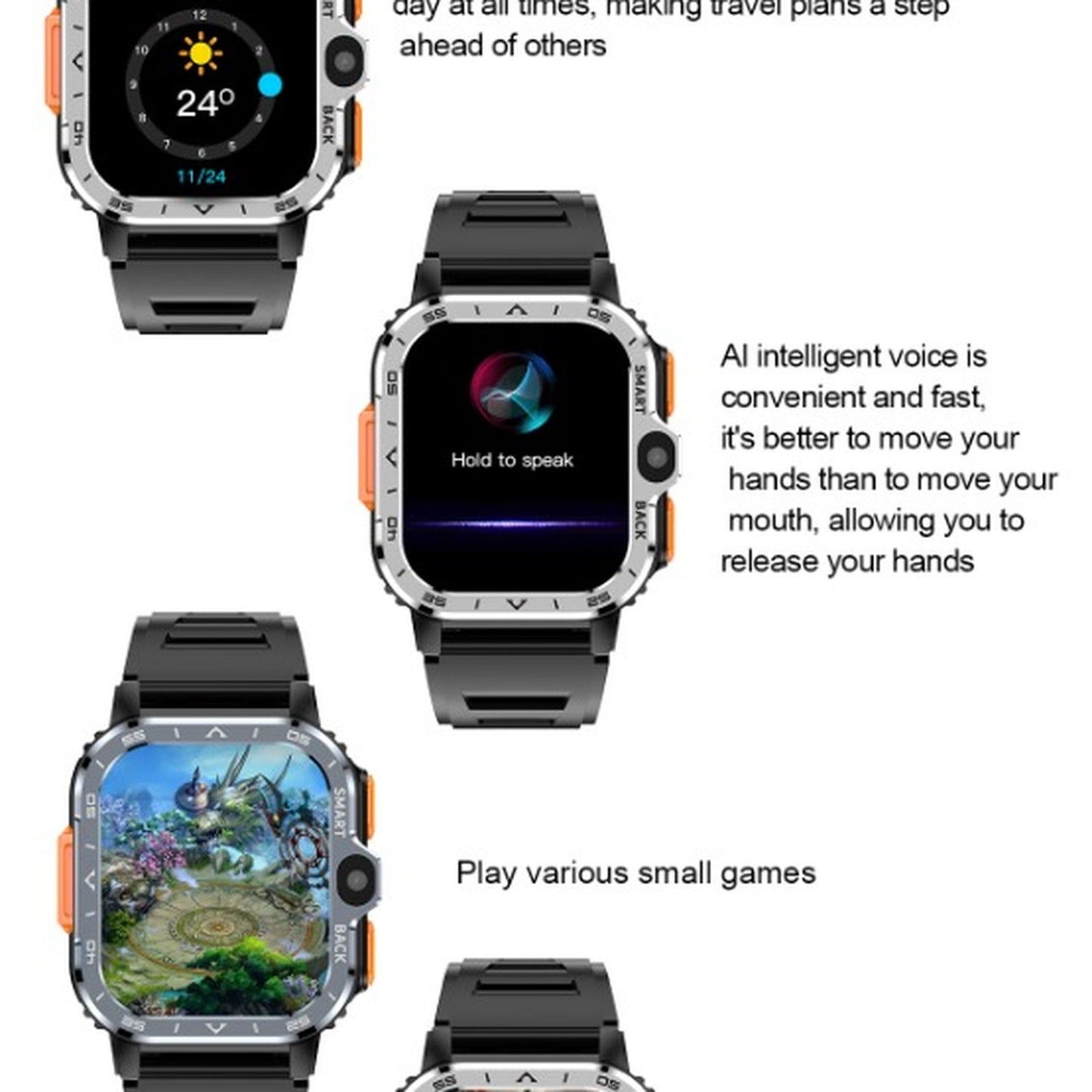 Smartwatch idealSTORE All in One cu SIM GPS Camera Duala HD NFC 16GB