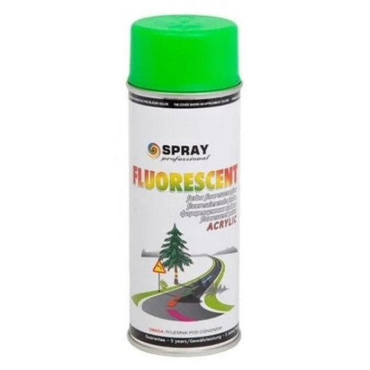 Spray Vopsea Profesional idealStore, Culoare Verde Fluorescent, 400ML