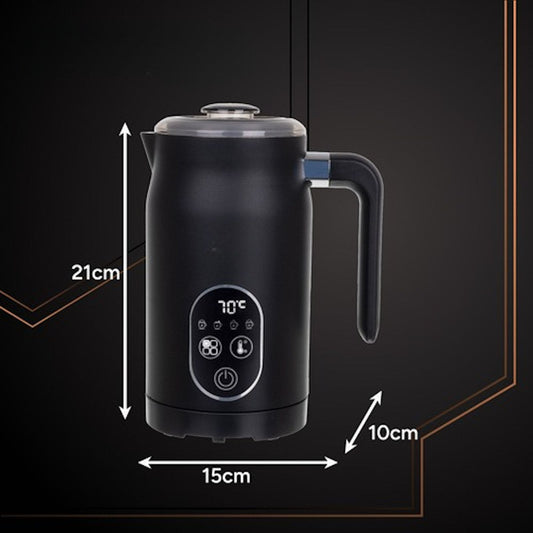 Spumator de lapte electric 4 in 1 idealSTORE LED, spumare cald si rece,500W, Capacitate 270ML