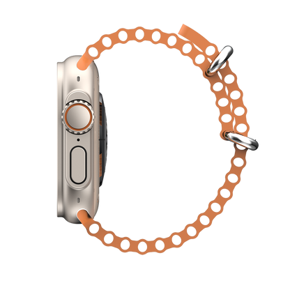 Ceas SmartWatch, DIGZ, Carcasa UltraSlim, 2.2' 49 mm IPS Touch, Apel Bluetooth, Oximetru SpO2, Monitorizare Ritm Cardiac si Tensiune Arteriala, Notificari Apel si Retele Sociale, Multi Sport, Calorii, Portocaliu