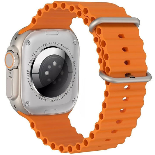 Ceas SmartWatch, DIGZ, Carcasa UltraSlim, 2.2' 49 mm IPS Touch, Apel Bluetooth, Oximetru SpO2, Monitorizare Ritm Cardiac si Tensiune Arteriala, Notificari Apel si Retele Sociale, Multi Sport, Calorii, Portocaliu