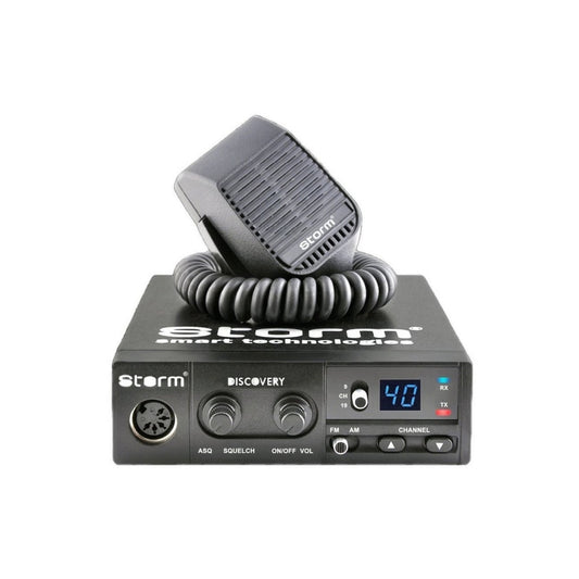 Statie radio CB auto 40 canale AM FM idealSTORE Discovery 3 cu ASQ si radiator racire