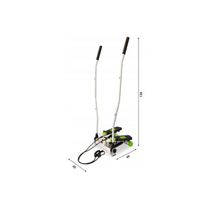 Stepper Reglabil idealSTORE cu Manere Antiderapante si Corzi Elastice, Sistem Twist, Calculator 5 Functii