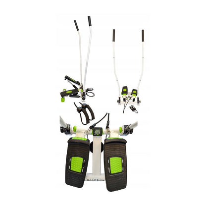 Stepper Reglabil idealSTORE cu Manere Antiderapante si Corzi Elastice, Sistem Twist, Calculator 5 Functii