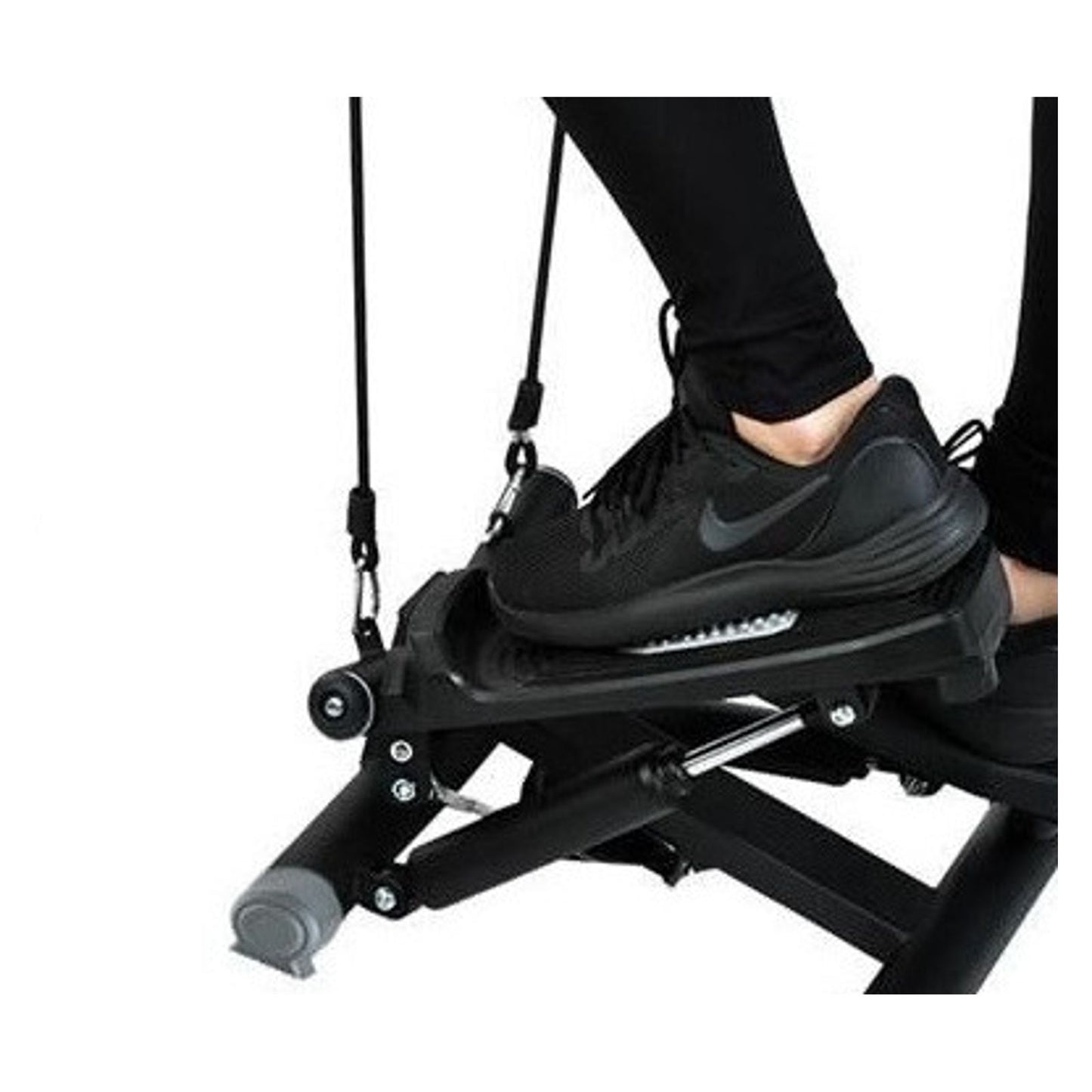 Stepper reglabil cu corzi pentru fitness IDEALSTORE Black Edition