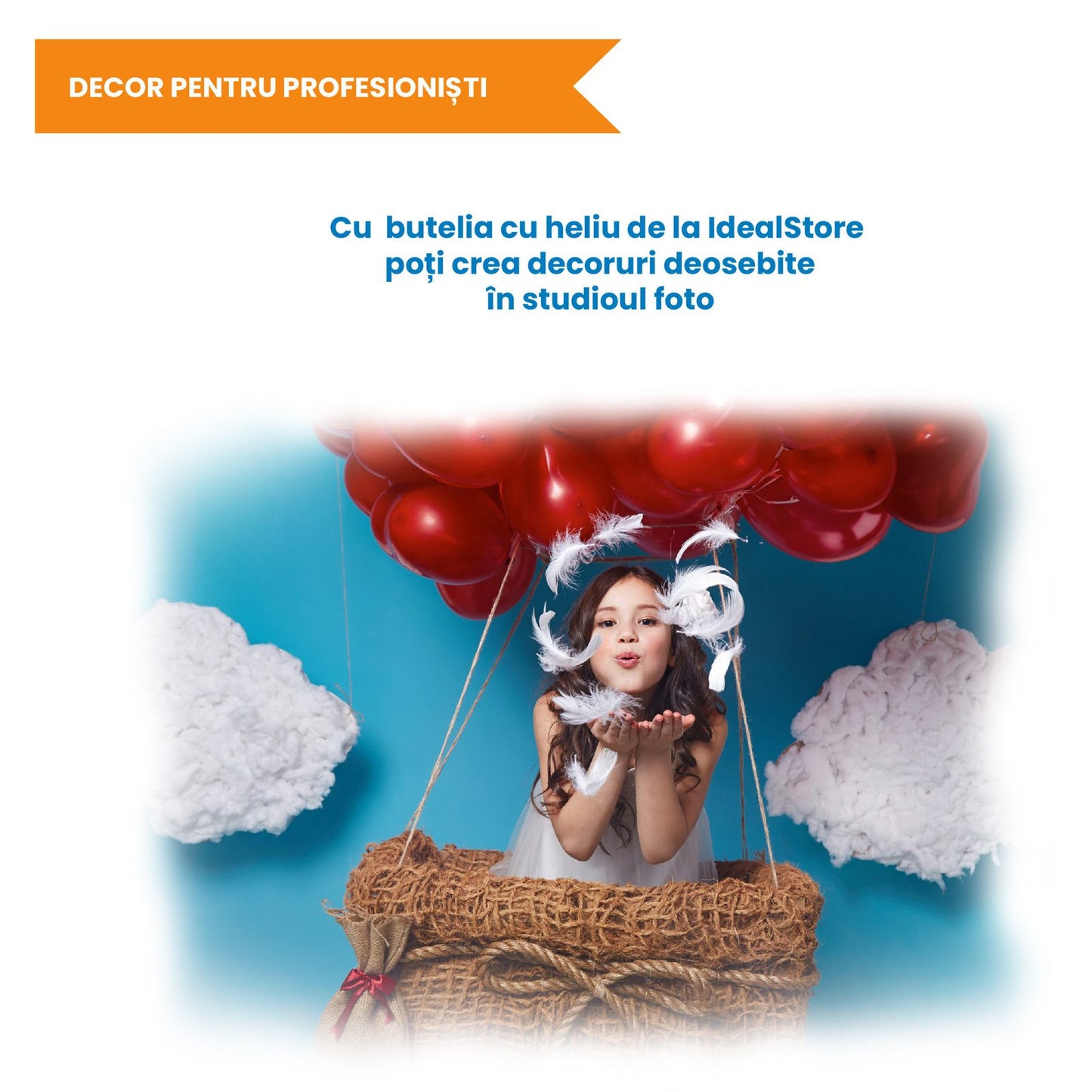 Butelie cu heliu pentru baloane IdealStore FunGreen 0.2 m3 cu reductor, pana la 30 baloane