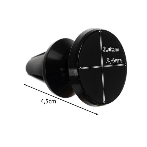 Suport Auto Pentru Telefon idealStore, Inel Magnetic, Reglarea Unghiului de Inclinare si Rotire 360 grade, Suport Flexibil si Stabil, Usor de Instalat, Design Moder si Elegant, Otel Inoxidabil, Negru