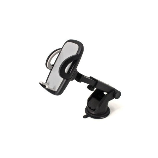 Suport Auto Universal idealSTORE pentru Telefon cu 2 sisteme de prindere, Montaj pe Parbriz, Bord, Orificiul de ventilatie, Rotirea 360 de Grade