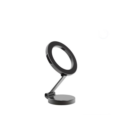 Suport Telefon Gravity Air Vent idealSTORE, Design de Aerisire cu Inel Complet Metalic, Brat Pliabil si Rotativ la 360 de grade
