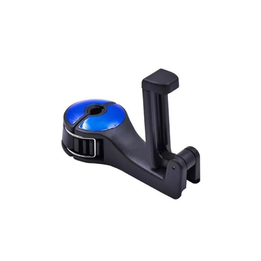 Suport Telefon-Tableta idealSTORE cu Prindere pe Tetiera, Universal, Montare Clema, Negru-Albastru