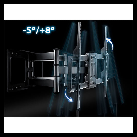Suport TV idealSTORE Articulat si Reglabil cu doua brate, rotatie 120, inclinare 5/+8, Sarcina 70 kg,