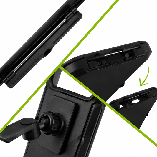 Suport Telefon Bicicleta idealSTORE Impermeabil cu Rotire 360 si Fixare pe Ghidon
