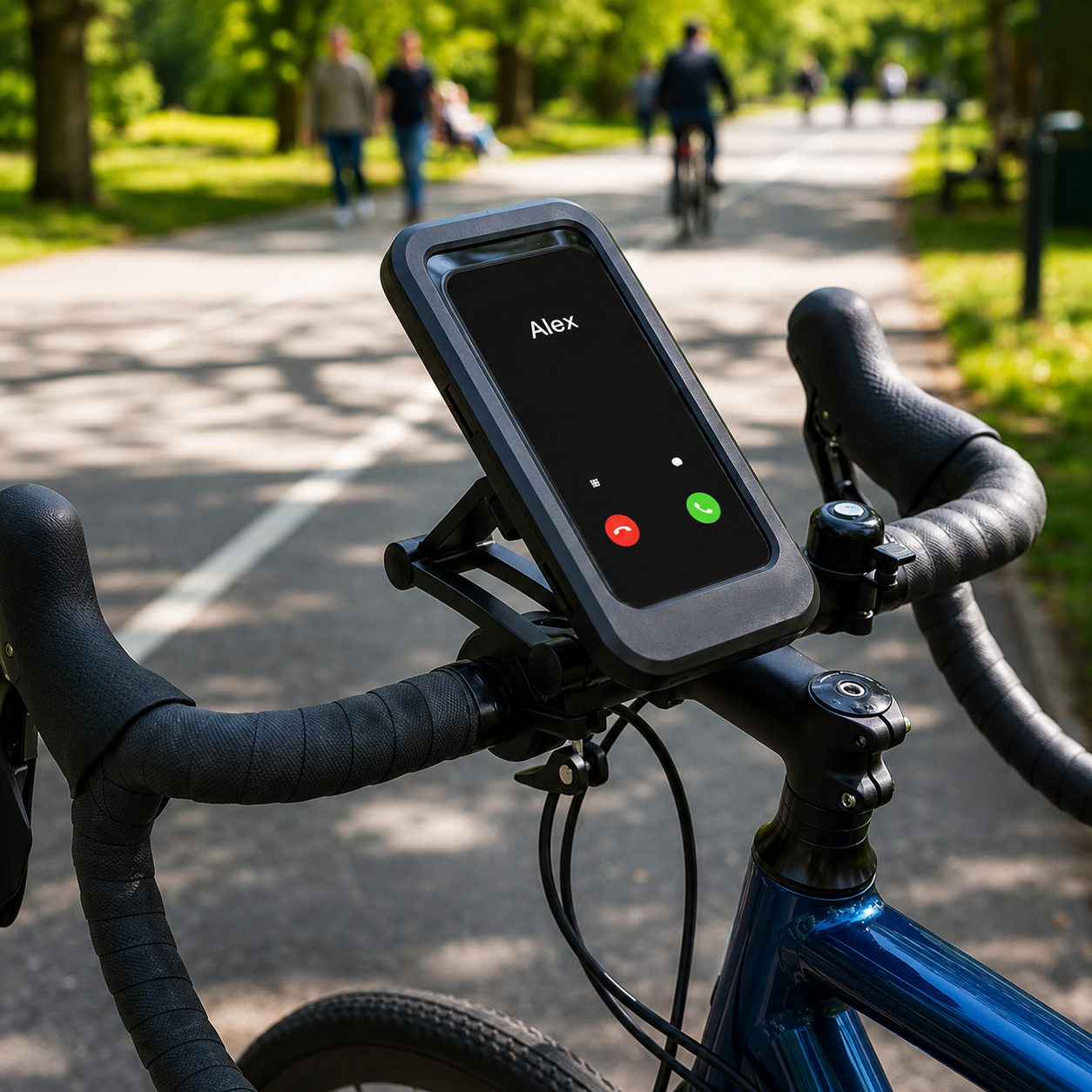 Suport Telefon Bicicleta idealSTORE Impermeabil cu Rotire 360 si Fixare pe Ghidon