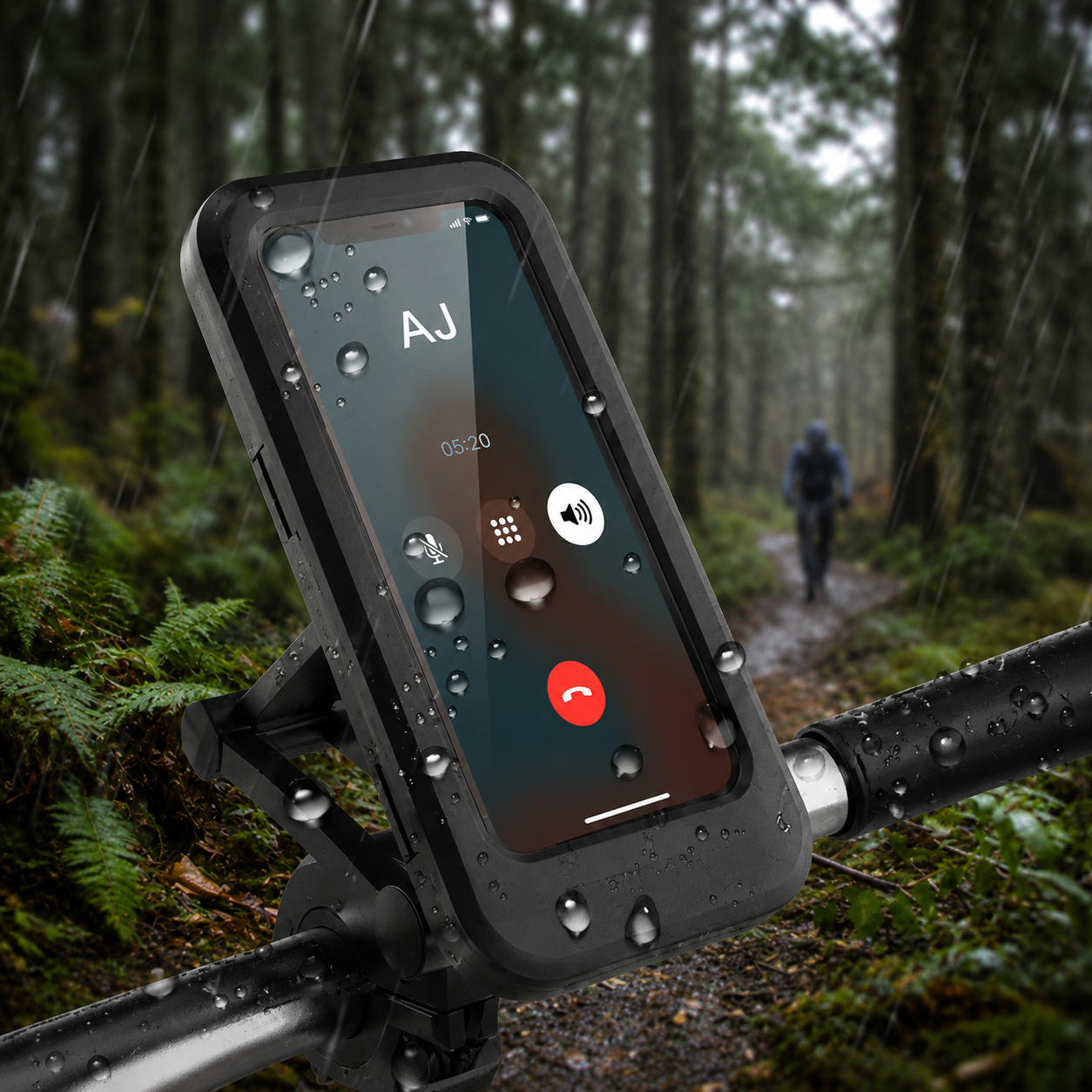 Suport Telefon Bicicleta idealSTORE Impermeabil cu Rotire 360 si Fixare pe Ghidon