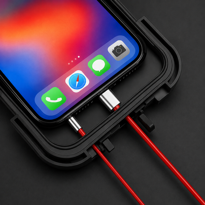 Suport Telefon Bicicleta idealSTORE Impermeabil cu Rotire 360 si Fixare pe Ghidon