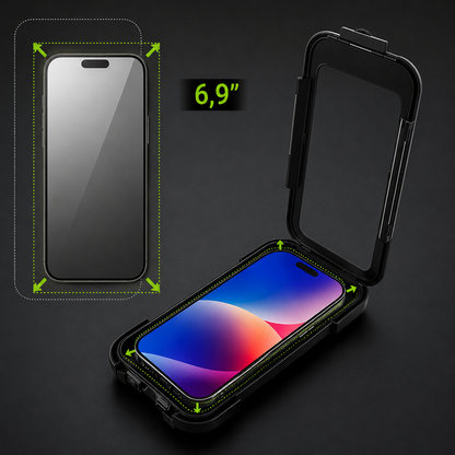 Suport Telefon Bicicleta idealSTORE Impermeabil cu Rotire 360 si Fixare pe Ghidon