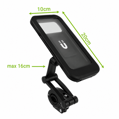 Suport Telefon Bicicleta idealSTORE Impermeabil cu Rotire 360 si Fixare pe Ghidon