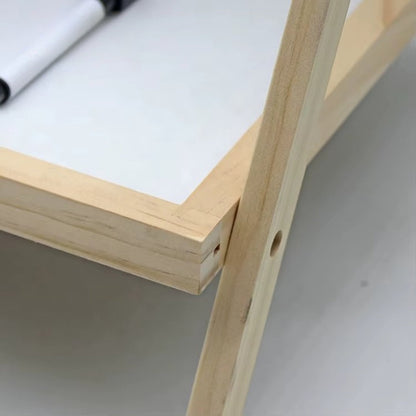 Tabla educativa 2in1 din lemn IdealStore cu fata magnetica si creta