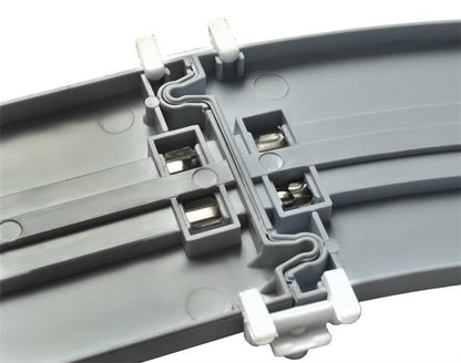 Circuit Electric 2in1 , FAST TGV, 115 Piese, pista dubla, 2 telecomenzi, cu masinuta si trenulet electrice