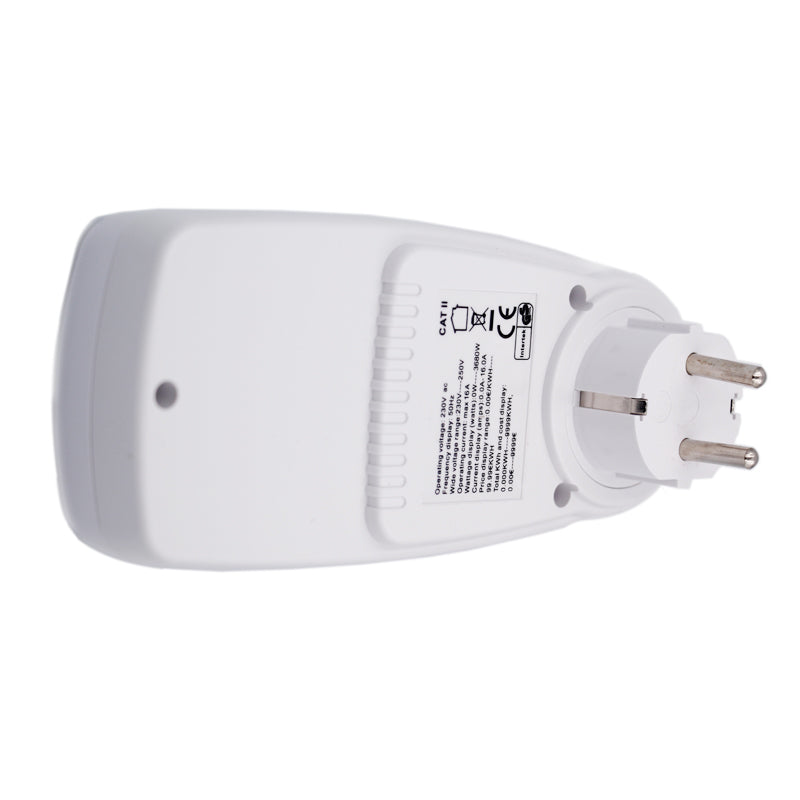 Priza cu Afisaj LCD pentru Masurare si Monitorizare Consum si Tensiune Curent Energie Electrica, 3600W