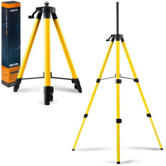Trepied idealSTORE pentru Nivel Laser, Dimensiune filet 5/8 inchi, Inaltime pana la 150 cm, 3 Trepte de Reglare, Constructie stabila, Husa Trepied Inclusa, Universal