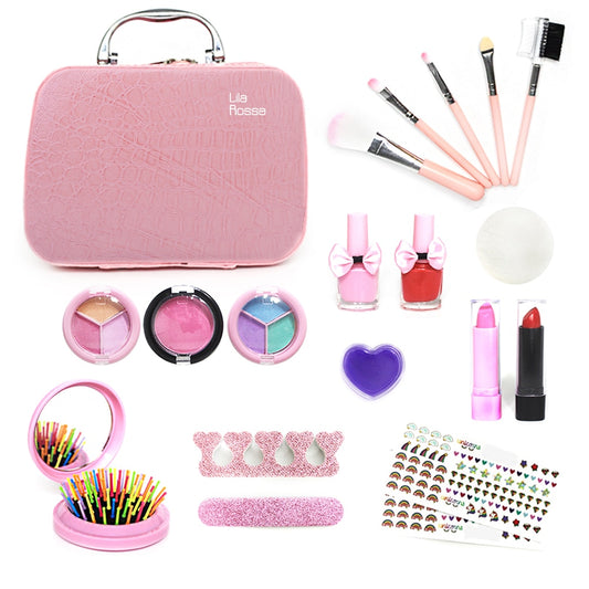 Trusa beauty Hi Lila Rossa girls, makeup si unghii, solubile in apa, pentru copii de peste 6 ani