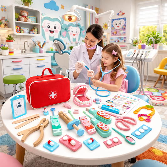 Trusa Medicala din lemn Luxury idealSTORE,Joc Creativ si Interactiv