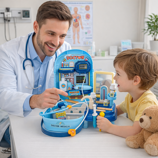 Trusa Medicala Copii Rescue Doctor IdealStore 34 Piese Tip Valiza