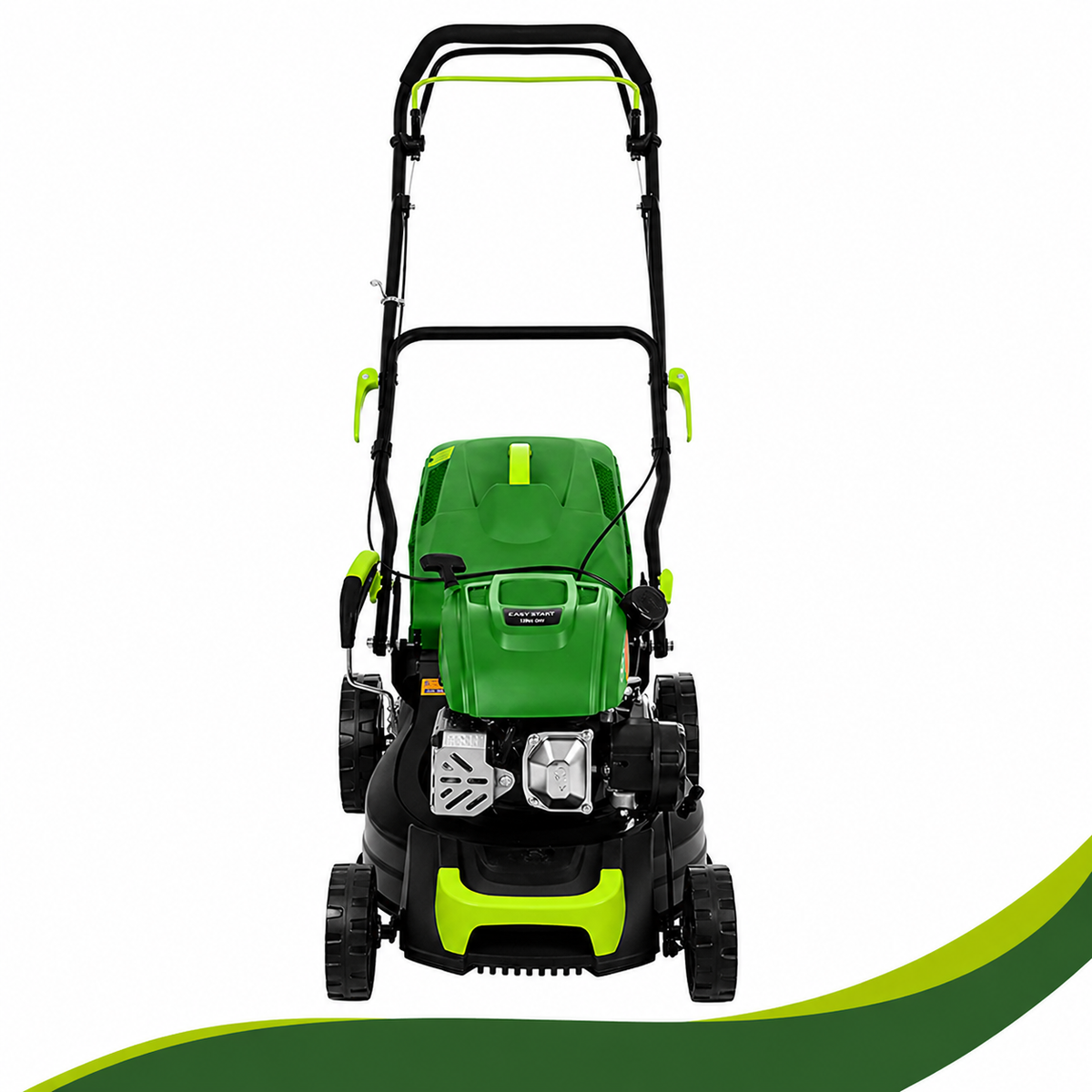 Masina de tuns gazonul pe benzina DriveX idealSTORE,6 CP,Cos colector 60L, Latime taiere 460mm