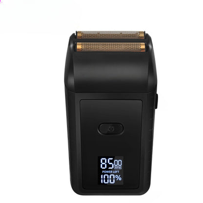 Aparat Electric de Ras Barba idealSTORE cu 3 Capete Rotative, Afisaj LED, Reincarcabil USB