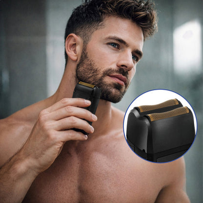 Aparat Electric de Ras Barba idealSTORE cu 3 Capete Rotative, Afisaj LED, Reincarcabil USB