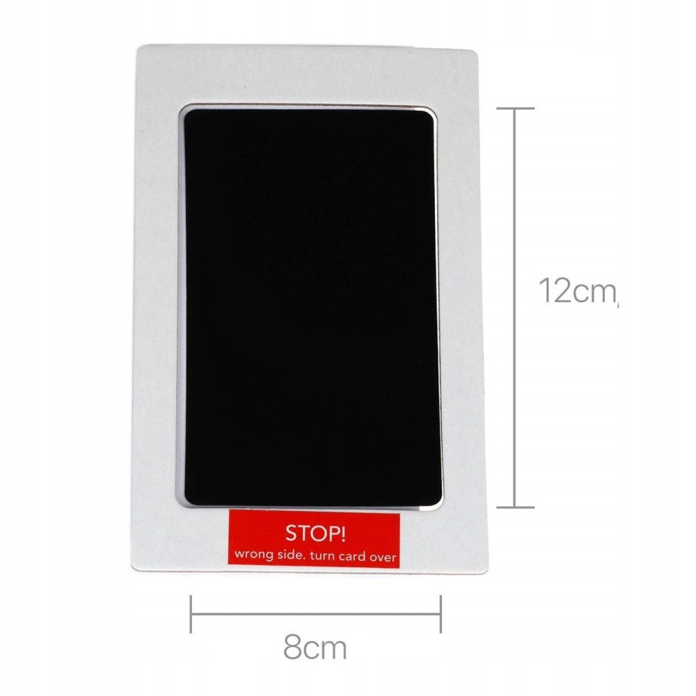 Set Tusuri Pentru Amprente, 10x10x0.5 cm, Tus Negru, Sigur Pentru Pielea Copilului, Amprenta Unica A Mainii Sau Piciorului, Include 2 Foi De Hartie Lucioasa, Negre