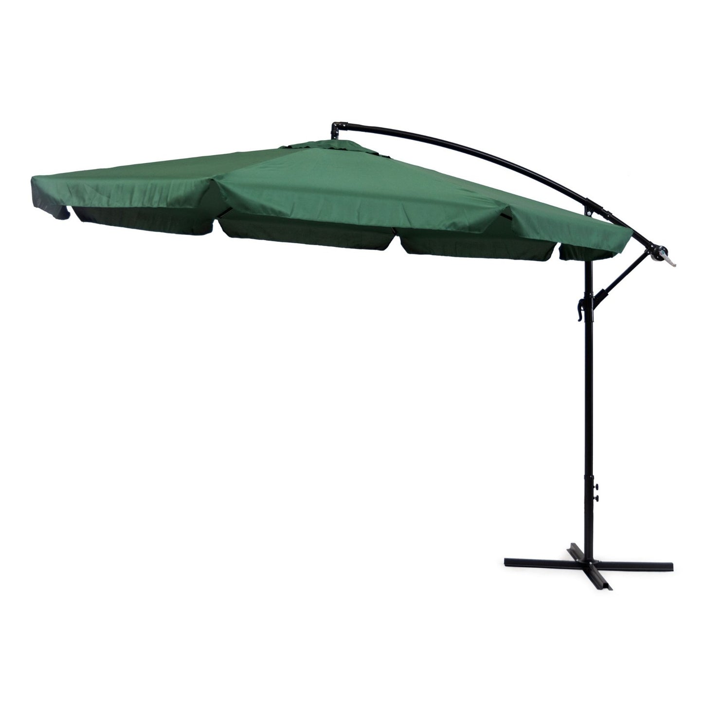 Umbrela de gradina si terasa reglabila idealSTORE, Dimensiuni 3,5m, Structura metalica, 8 Spite