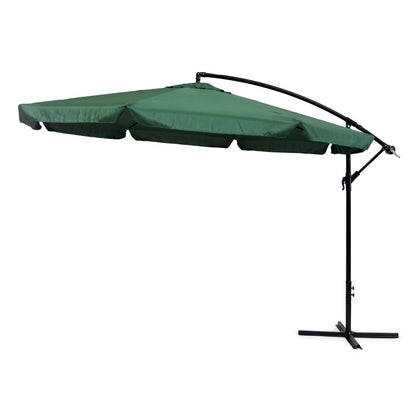 Umbrela de gradina si terasa reglabila idealSTORE, Dimensiuni 3,5m, Structura metalica, 8 Spite