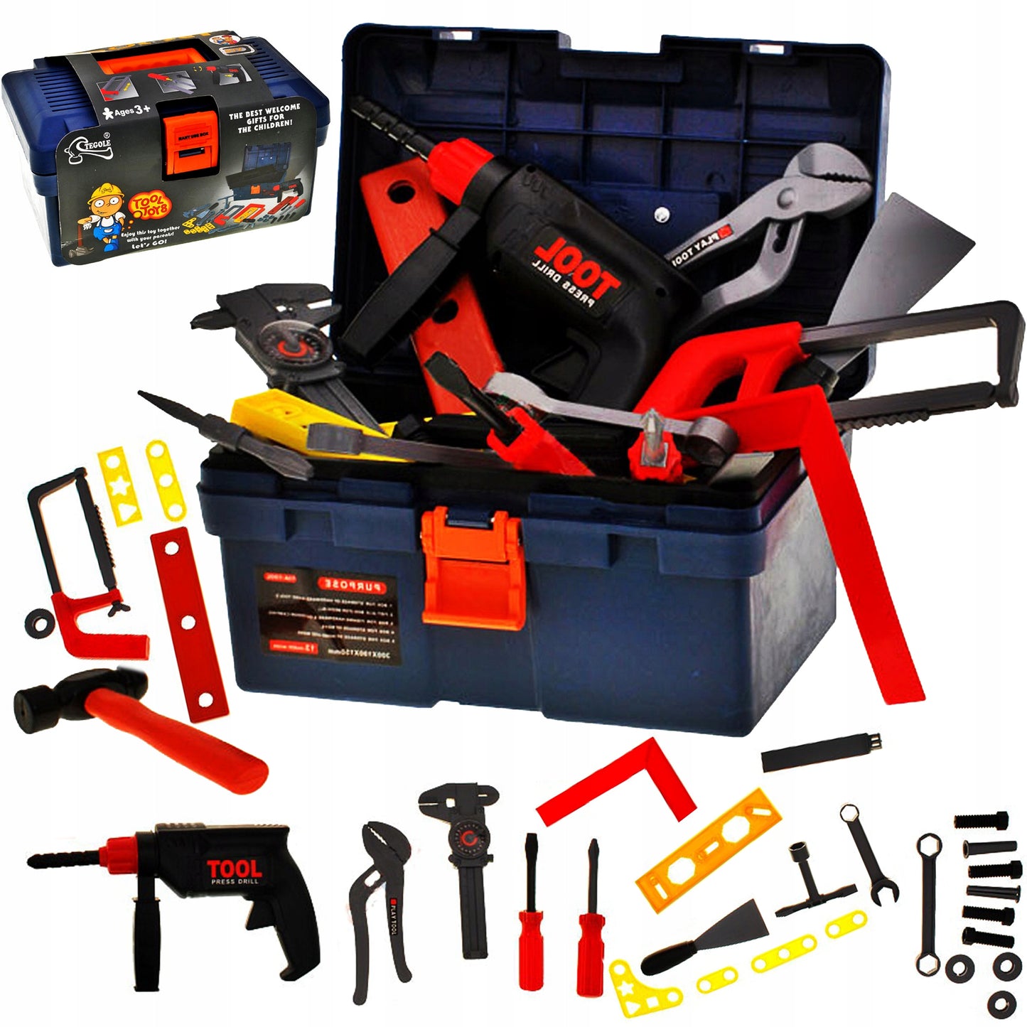 Trusa de scule Micul Mecanic idealSTORE ,Include multiple elemente de bricolaj
