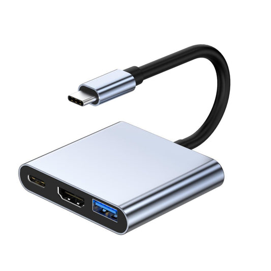 ADAPTOR USB TYPE C MULTIPORT 3 IN 1 IDEALSTORE HDMI 4K USB 3.0 PD 100W