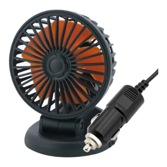 Ventilator auto idealSTORE cu Mufa USB 12-24V, Reglabil la 360, echipat cu benzi in partea de jos