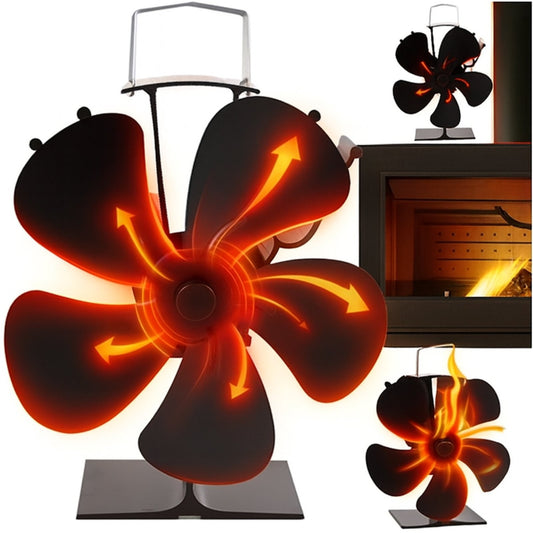 Ventilator semineu 5 lamele idealSTORE fara curent pornire automata aluminiu eficienta termica