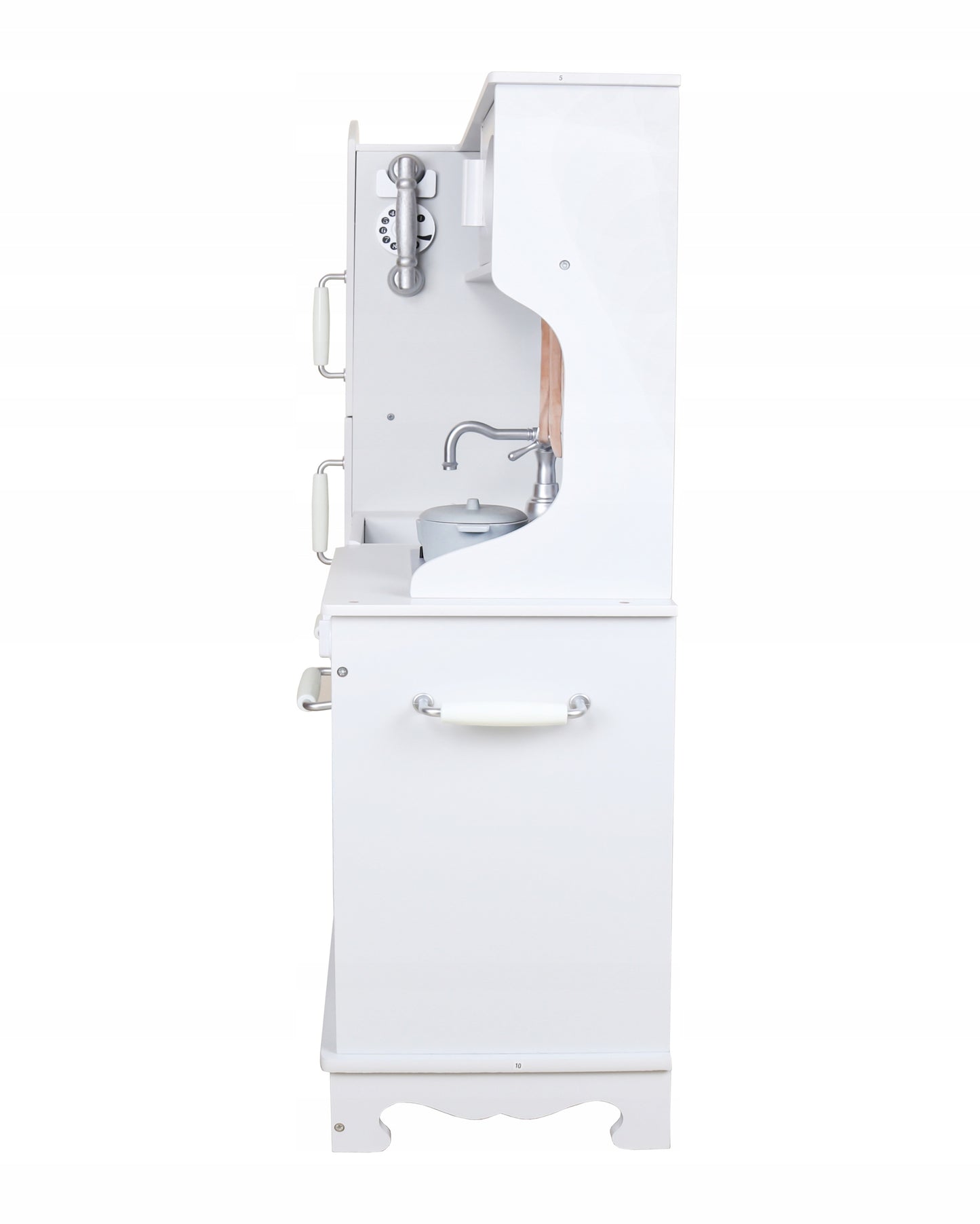 Bucatarie multifunctionala pentru copii, din lemn alb