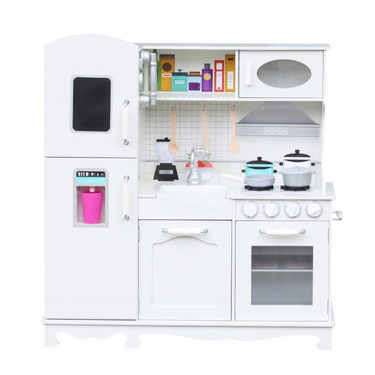 Bucatarie multifunctionala pentru copii, din lemn alb