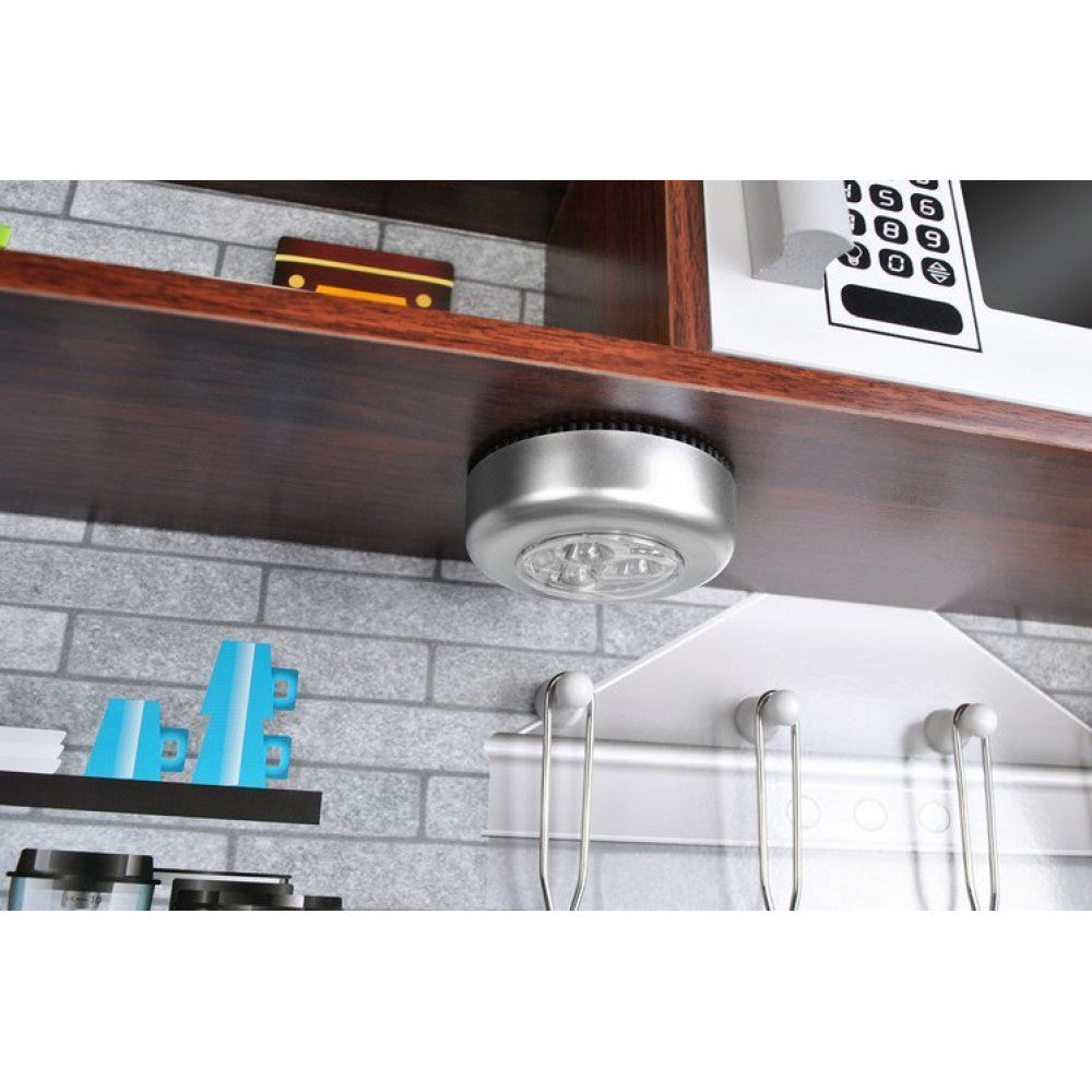 Bucatarie din lemn ecologic, Cu lumini si sunete, Complet utilata cu accesorii moderne, 80x80.5 cm, Alb-Maro